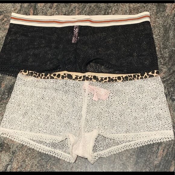 Victoria’s Secret set 2 crochet fishnet shortie - Picture 2 of 4